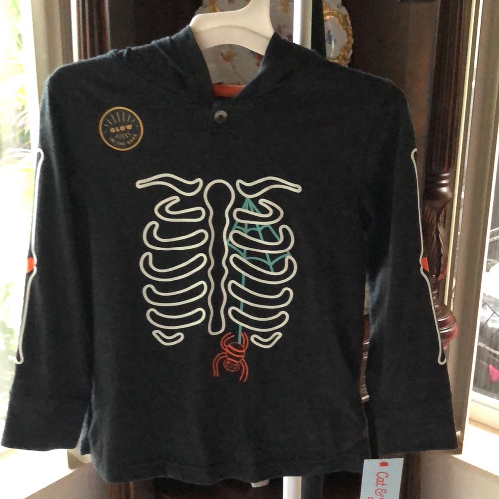 Halloween 🎃 Glow in Dark Long Sleeve Tee 3T